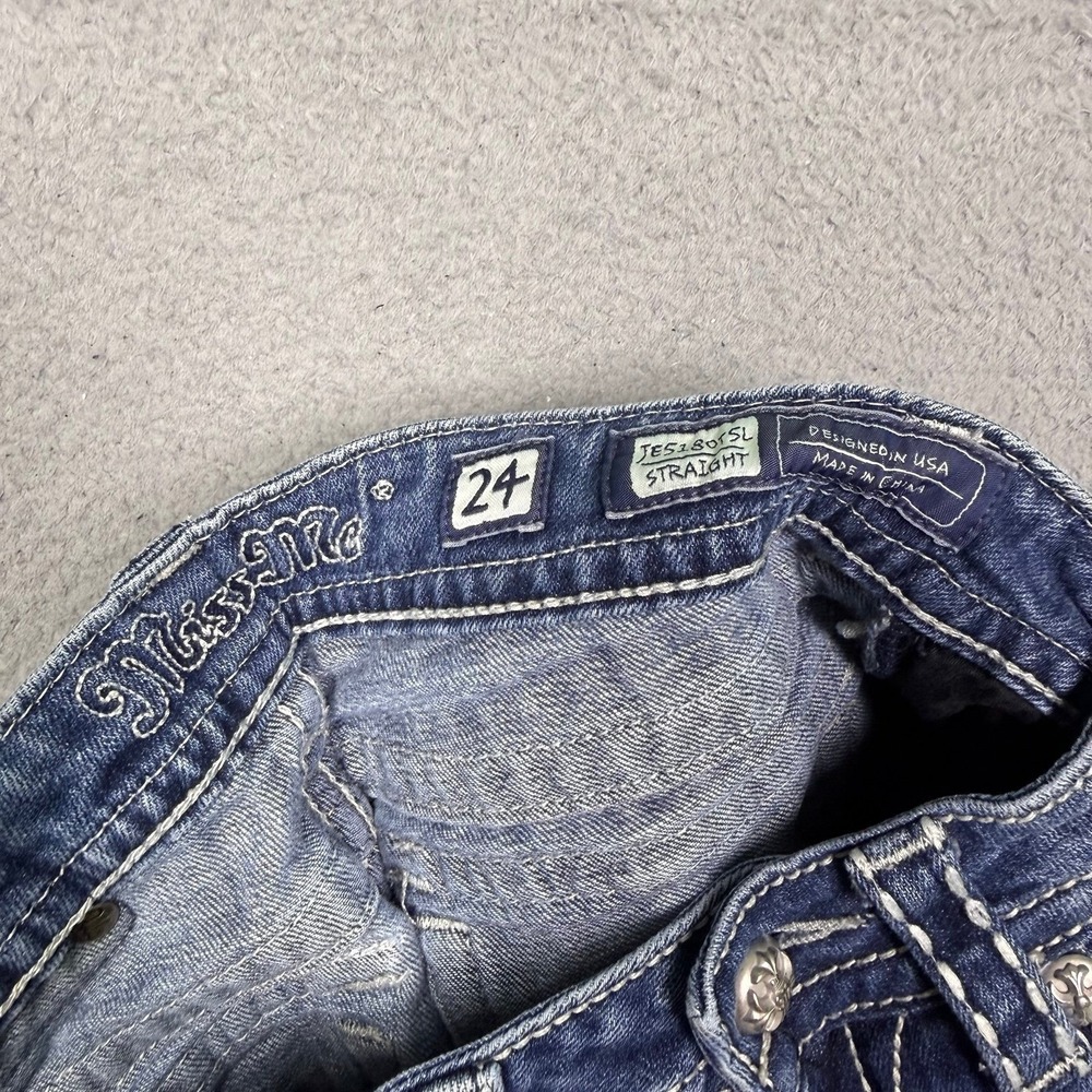 Miss Me Embroidered Rhinestone Jeans - Picture 3 of 5